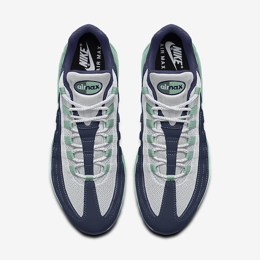 Giày Nike Air Max 95 By You Nữ Xanh Xám